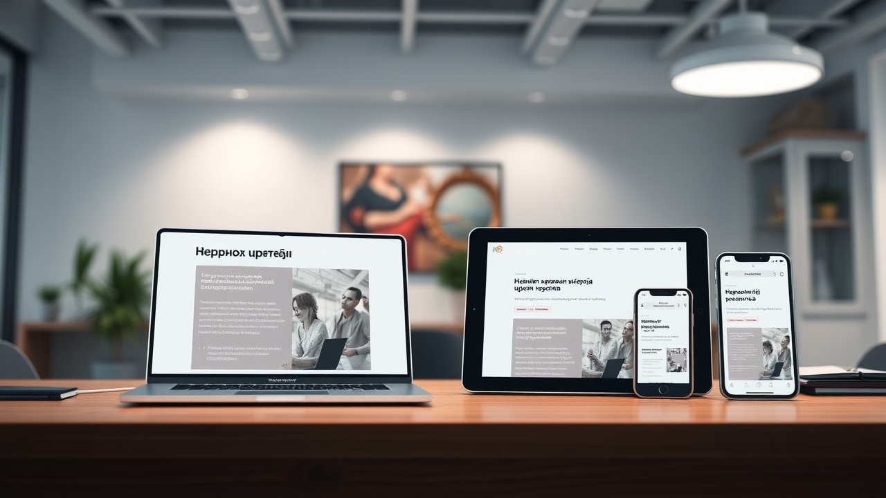 Адаптивный дизайн сайта для мобильных устройств и ПК