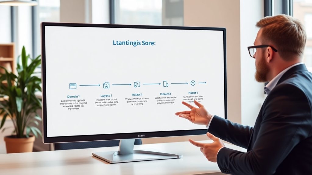 инфографика подготовительного этапа запуска интернет-магазина на WooCommerce