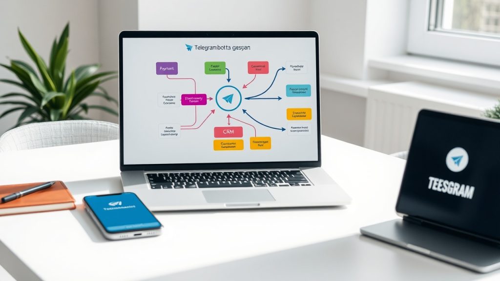 интеграция Telegram бота платёжные системы CRM схема