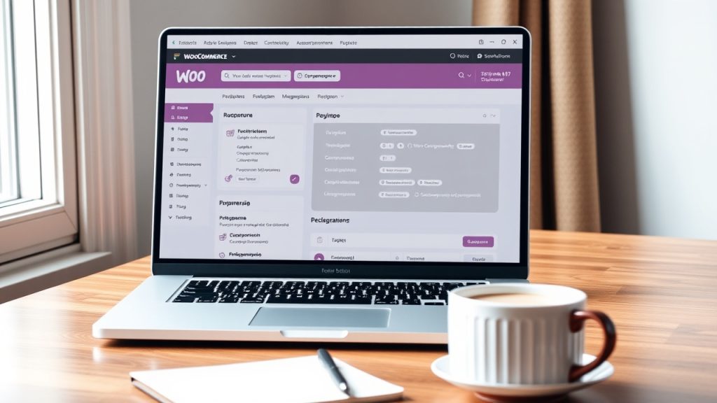 интерфейс настройки WooCommerce для создания интернет-магазина