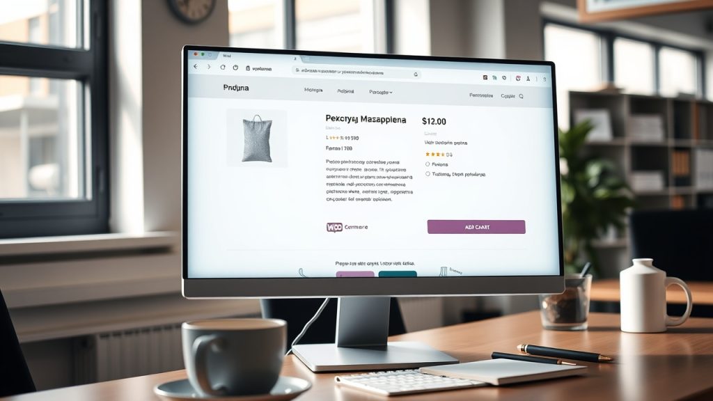 конверсионная карточка товара интернет-магазина на WooCommerce с описанием