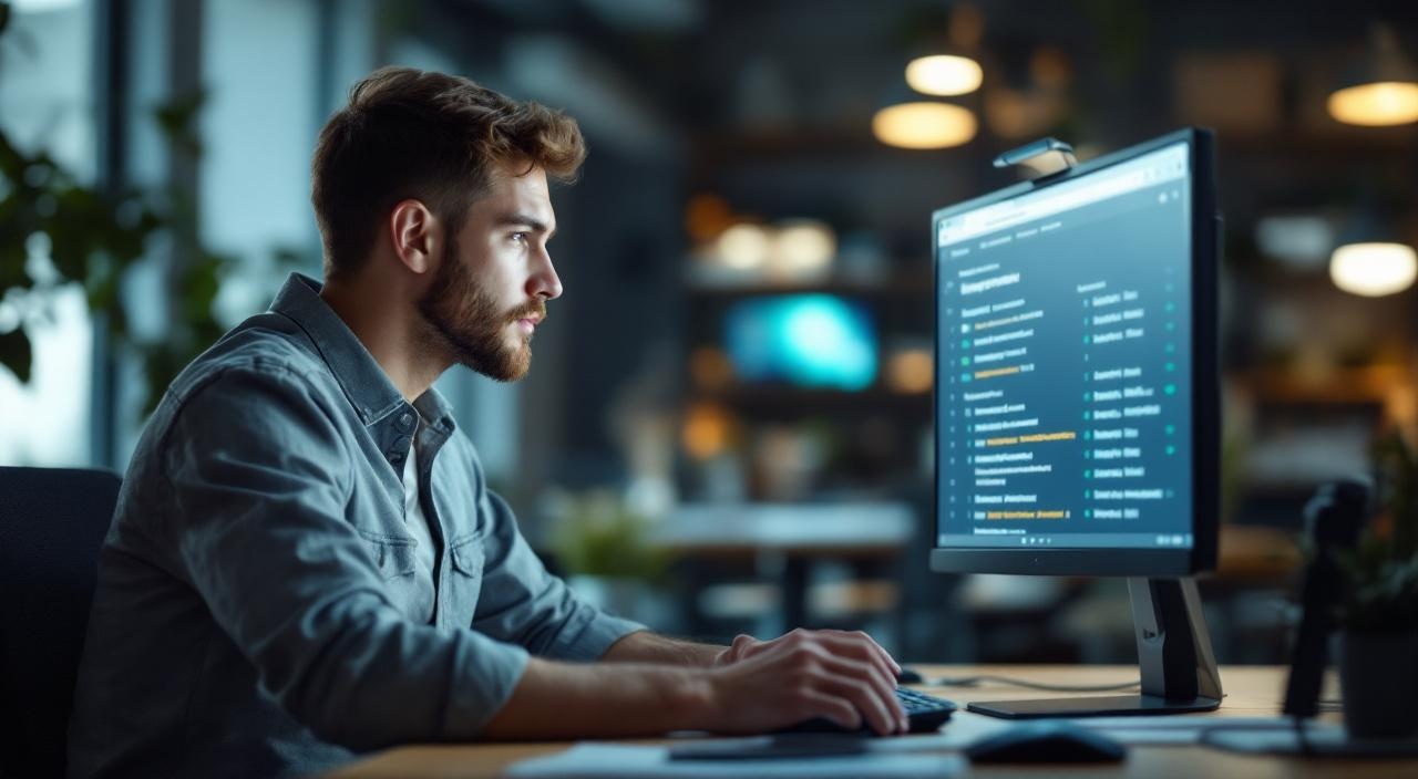 Специалист настраивает рекламную кампанию в интерфейсе Яндекс.Директ, экран показывает ключевые слова и ставки настройка яндекс директ рекламная кампания ключевые слова