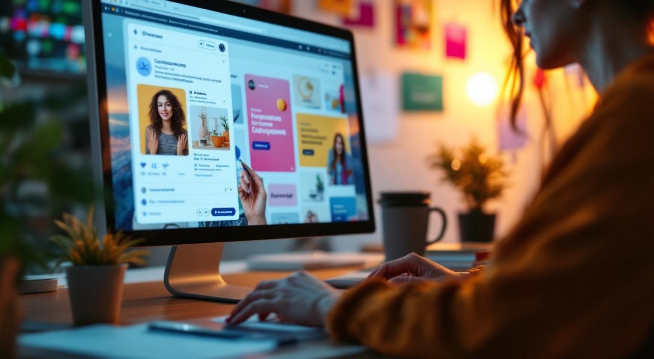 Маркетолог создаёт рекламный пост во ВКонтакте с яркими визуалами и таргетингом на российскую аудиторию таргетированная реклама вконтакте настройка для бизнеса россия