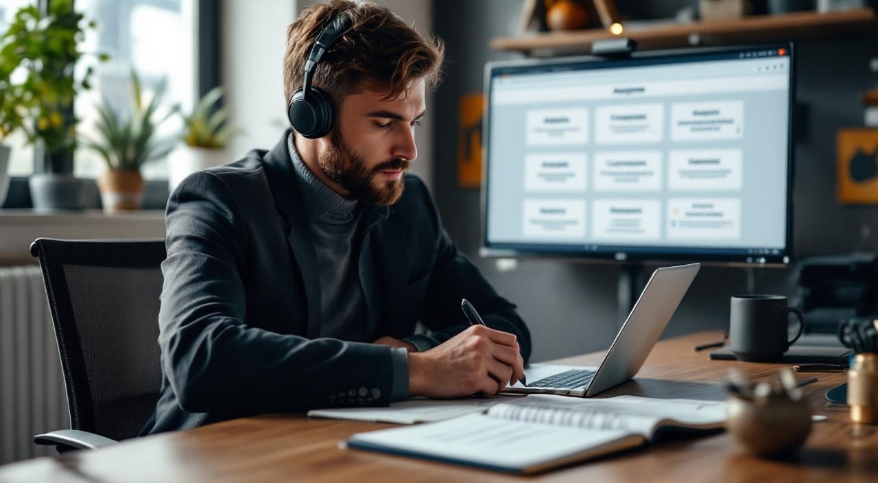 выбор подрядчика для создания сайта — предприниматель анализирует предложения агентств