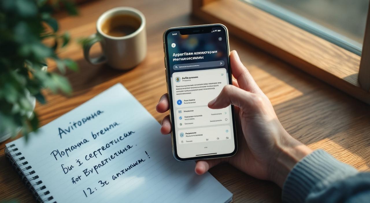 написание заголовка продающего объявления на Авито на смартфоне