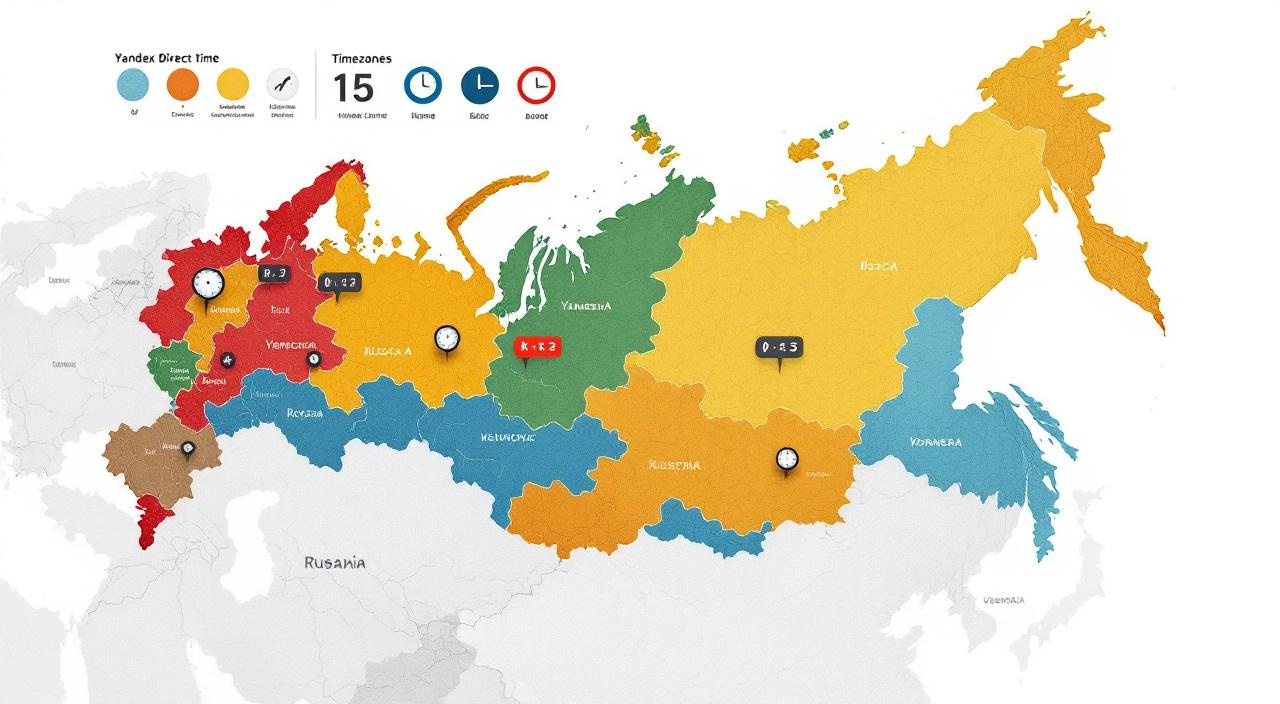 часовые пояса России таргетинг яндекс директ региональная настройка