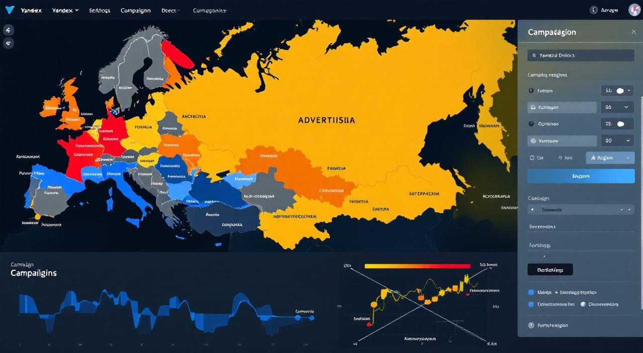 геотаргетинг яндекс директ настройка регионов карта России