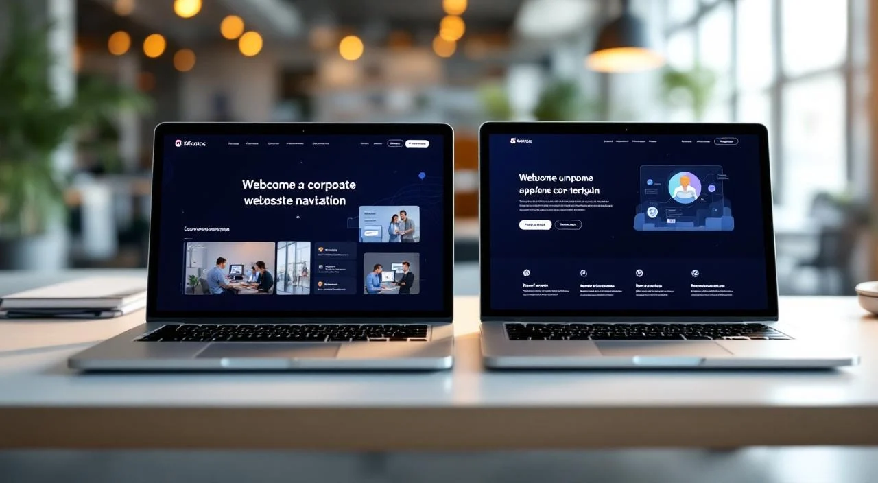 корпоративный-сайт-vs-лендинг сравнение-структуры-для-b2b