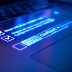 Пошаговая схема настройки рекламной кампании отражается на клавиатуре ноутбука