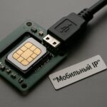 Крупный план SIM-карты и USB-модема — мобильный прокси для SEO