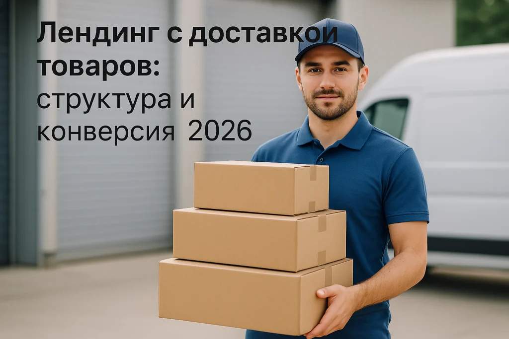 Курьер с коробками доставки товаров на фоне склада или автомобиля