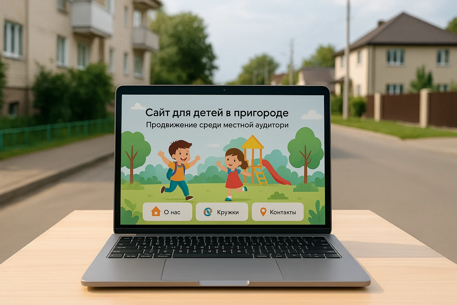 Сайт для детей в пригороде: продвижение среди местной аудитории