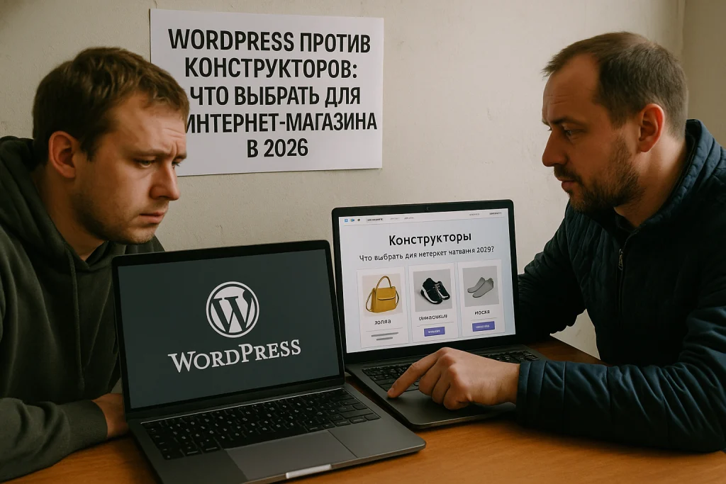 WordPress против конструкторов: что выбрать для интернет-магазина в 2026