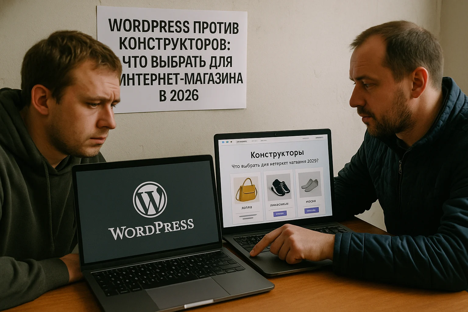 WordPress против конструкторов: что выбрать для интернет-магазина в 2026