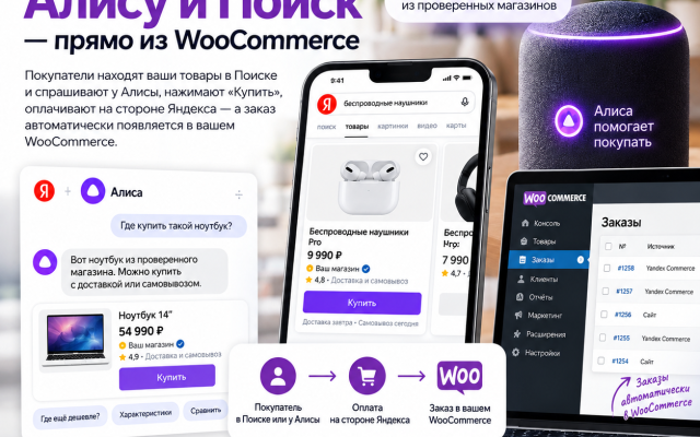 WEBVOZDUX YCP — продажи через Алису и Поиск